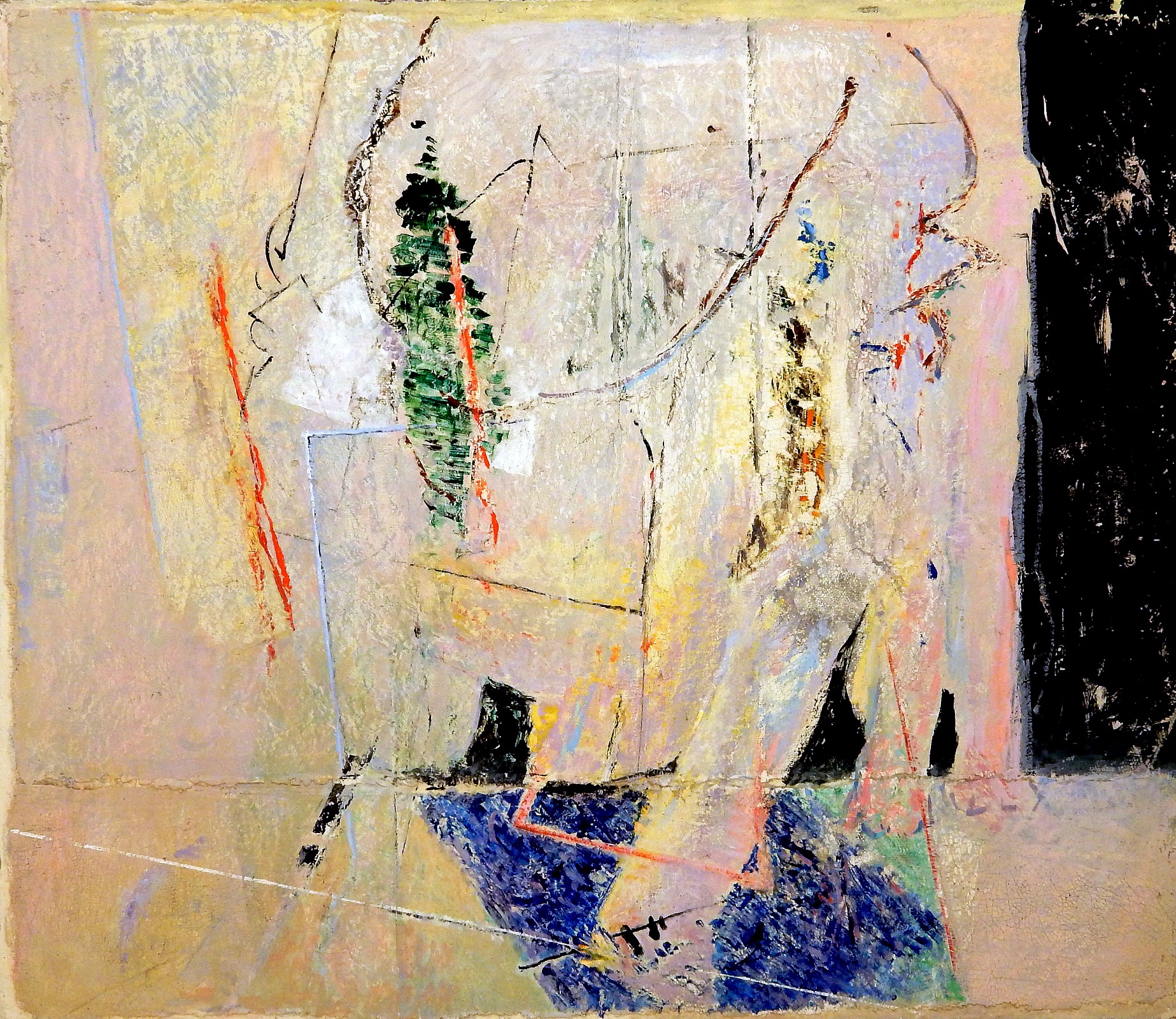 Беглый розовый кот 60х70 2014г